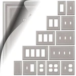 Satin Nickel Switch Plate Continental Toggle Rocker Duplex Outlet Decora Gfci. Fixed Price $8.00.