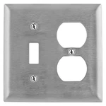 Hubbell SS18 TGLSWCH/DUPRCPTPLT,STD;SLVR,2GNG,LCQRCT 3D437. Fixed Price $14.72.