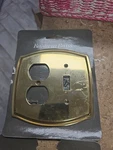 Baldwin Brass Colonial Toggle Switch & Outlet Plate Wall 4767-030. Fixed Price $14.99.