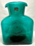 Blenko 384-W Teal Water Carafe W/ Original Foil Label. Fixed Price $95.00.