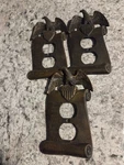 Vintage 1967 Mc Thomas Jefferson Freedom Eagle Copper Outlet Covers Lot OF3. Fixed Price $15.00.