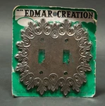 1970S Edmar Creations Double Switch Plate Cover. Fixed Price $24.00.