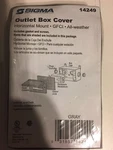 Sigma 14249 Horizontal Gfci Outlet Cover Wp 2-13/16 "X4-9/16 "X2 1PK. Fixed Price $6.99.