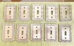 General Electric Metal Decorative Light Switch Plate Covers -sold Separately. Fixed Price $5.00.