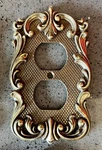 Vintage 1960S Fleur De Lis Ornate Outlet Plate Cover. Fixed Price $19.99.