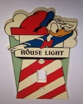 Donald Duck Light House Single Switch Plate Monogram Excellent Condition. Fixed Price $24.99.