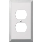 Amerelle 1-GANG Stamped Steel Outlet Wall Plate, Polished Chrome 161D. Fixed Price $9.36.